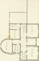 An illustration from Architectural sketches for cottages, rural dwellings, and villas, in the Grecian, Gothic, and fancy styles, with plans : suitable to persons of genteel life and moderate fortune : preceded by some observations on scenery and character proper for picturesque buildings (1815)