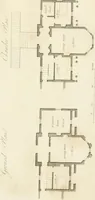 An illustration from Architectural sketches for cottages, rural dwellings, and villas, in the Grecian, Gothic, and fancy styles, with plans : suitable to persons of genteel life and moderate fortune : preceded by some observations on scenery and character proper for picturesque buildings (1815)