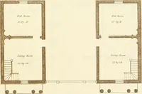 An illustration from Sketches in architecture : consisting of original designs for cottages and rural dwellings, suitable to persons of moderate fortune, and for convenient retirement : with plans and appropriate scenery to each : on twenty plates : with some general observations (1807)