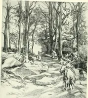 An illustration from The Slade; a collection of drawings and some pictures done by past and present students of the London Slade School of Art, MDCCCXCIII-MDCCCVII (1907)