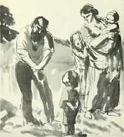 An illustration from The Slade; a collection of drawings and some pictures done by past and present students of the London Slade School of Art, MDCCCXCIII-MDCCCVII (1907)