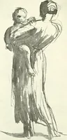 An illustration from The Slade; a collection of drawings and some pictures done by past and present students of the London Slade School of Art, MDCCCXCIII-MDCCCVII (1907)