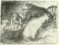 An illustration from The Slade; a collection of drawings and some pictures done by past and present students of the London Slade School of Art, MDCCCXCIII-MDCCCVII (1907)