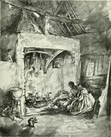An illustration from The Slade; a collection of drawings and some pictures done by past and present students of the London Slade School of Art, MDCCCXCIII-MDCCCVII (1907)