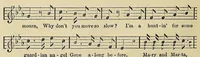 An illustration from Slave songs of the United States (1867)