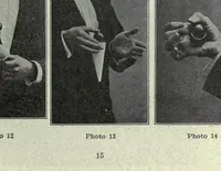 An illustration from Sleights; being a number of incidental effects, tricks, sleights, moves and passes, for purposes ranging from impromptu to platform performances (1914)