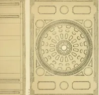 An illustration from Sloan's constructive architecture : a guide to the practical builder and mechanic. In which is contained a series of designs for domes, roofs and spires, with a number of plates showing the interior construction and finish of bays, window shutters, sliding doors, etc., designed expressly for the joiners use; choice examples of the five orders of architecture, selected fromthe most celebrated specimens of antiquity, with the figured dimensions of their height, projection and profile, and their division into parts,; to which is added a number of useful geometrical problems, examples of groins, centering for arches, diagrams of stair lines, with architraves, door mouldings, etc., the whole being accompanied by explanatory text and general essays, to which is appended a copious glossay (1859)