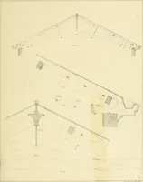An illustration from Sloan's constructive architecture : a guide to the practical builder and mechanic. In which is contained a series of designs for domes, roofs and spires, with a number of plates showing the interior construction and finish of bays, window shutters, sliding doors, etc., designed expressly for the joiners use; choice examples of the five orders of architecture, selected fromthe most celebrated specimens of antiquity, with the figured dimensions of their height, projection and profile, and their division into parts,; to which is added a number of useful geometrical problems, examples of groins, centering for arches, diagrams of stair lines, with architraves, door mouldings, etc., the whole being accompanied by explanatory text and general essays, to which is appended a copious glossay (1859)