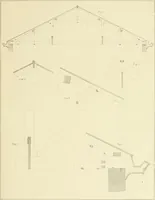 An illustration from Sloan's constructive architecture : a guide to the practical builder and mechanic. In which is contained a series of designs for domes, roofs and spires, with a number of plates showing the interior construction and finish of bays, window shutters, sliding doors, etc., designed expressly for the joiners use; choice examples of the five orders of architecture, selected fromthe most celebrated specimens of antiquity, with the figured dimensions of their height, projection and profile, and their division into parts,; to which is added a number of useful geometrical problems, examples of groins, centering for arches, diagrams of stair lines, with architraves, door mouldings, etc., the whole being accompanied by explanatory text and general essays, to which is appended a copious glossay (1859)