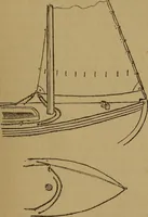 An illustration from Small-boat sailing; an explanation of the management of small yachts, half-decked and open sailing-boats of various rigs; sailing on sea and on river; cruising, etc (1902)