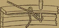 An illustration from Small-boat sailing; an explanation of the management of small yachts, half-decked and open sailing-boats of various rigs; sailing on sea and on river; cruising, etc (1902)