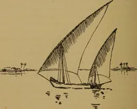 An illustration from Small-boat sailing; an explanation of the management of small yachts, half-decked and open sailing-boats of various rigs; sailing on sea and on river; cruising, etc (1902)