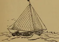 An illustration from Small-boat sailing; an explanation of the management of small yachts, half-decked and open sailing-boats of various rigs; sailing on sea and on river; cruising, etc (1902)