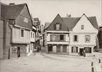 Picture 52 of 181 from Small French buildings; the architecture of town and country, comprising cottages, farmhouses, minor chateaux or manors with their farm groups, small town dwellings, and a few churches (1921), leaf 102