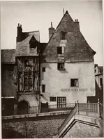 An illustration from Small French buildings; the architecture of town and country, comprising cottages, farmhouses, minor chateaux or manors with their farm groups, small town dwellings, and a few churches (1921)