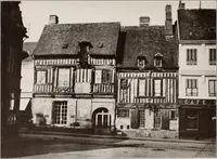 Picture 56 of 181 from Small French buildings; the architecture of town and country, comprising cottages, farmhouses, minor chateaux or manors with their farm groups, small town dwellings, and a few churches (1921), leaf 108