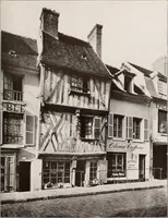 An illustration from Small French buildings; the architecture of town and country, comprising cottages, farmhouses, minor chateaux or manors with their farm groups, small town dwellings, and a few churches (1921)