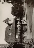 An illustration from Small French buildings; the architecture of town and country, comprising cottages, farmhouses, minor chateaux or manors with their farm groups, small town dwellings, and a few churches (1921)