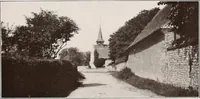 An illustration from Small French buildings; the architecture of town and country, comprising cottages, farmhouses, minor chateaux or manors with their farm groups, small town dwellings, and a few churches (1921)