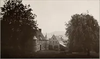 An illustration from Small French buildings; the architecture of town and country, comprising cottages, farmhouses, minor chateaux or manors with their farm groups, small town dwellings, and a few churches (1921)