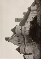 An illustration from Small French buildings; the architecture of town and country, comprising cottages, farmhouses, minor chateaux or manors with their farm groups, small town dwellings, and a few churches (1921)
