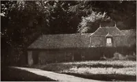 An illustration from Small French buildings; the architecture of town and country, comprising cottages, farmhouses, minor chateaux or manors with their farm groups, small town dwellings, and a few churches (1921)