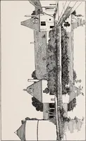 An illustration from Small French buildings; the architecture of town and country, comprising cottages, farmhouses, minor chateaux or manors with their farm groups, small town dwellings, and a few churches (1921)