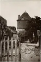 An illustration from Small French buildings; the architecture of town and country, comprising cottages, farmhouses, minor chateaux or manors with their farm groups, small town dwellings, and a few churches (1921)