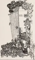An illustration from Small French buildings; the architecture of town and country, comprising cottages, farmhouses, minor chateaux or manors with their farm groups, small town dwellings, and a few churches (1921)