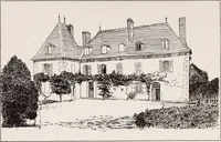 An illustration from Small French buildings; the architecture of town and country, comprising cottages, farmhouses, minor chateaux or manors with their farm groups, small town dwellings, and a few churches (1921)