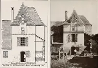 Picture 137 of 181 from Small French buildings; the architecture of town and country, comprising cottages, farmhouses, minor chateaux or manors with their farm groups, small town dwellings, and a few churches (1921), leaf 228