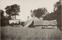 An illustration from Small French buildings; the architecture of town and country, comprising cottages, farmhouses, minor chateaux or manors with their farm groups, small town dwellings, and a few churches (1921)