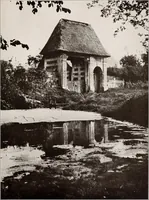 An illustration from Small French buildings; the architecture of town and country, comprising cottages, farmhouses, minor chateaux or manors with their farm groups, small town dwellings, and a few churches (1921)