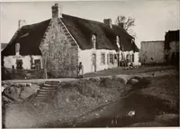 An illustration from Small French buildings; the architecture of town and country, comprising cottages, farmhouses, minor chateaux or manors with their farm groups, small town dwellings, and a few churches (1921)