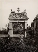 An illustration from Small French buildings; the architecture of town and country, comprising cottages, farmhouses, minor chateaux or manors with their farm groups, small town dwellings, and a few churches (1921)