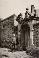 An illustration from Small French buildings; the architecture of town and country, comprising cottages, farmhouses, minor chateaux or manors with their farm groups, small town dwellings, and a few churches (1921)