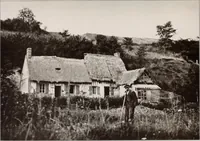 An illustration from Small French buildings; the architecture of town and country, comprising cottages, farmhouses, minor chateaux or manors with their farm groups, small town dwellings, and a few churches (1921)