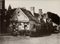 An illustration from Small French buildings; the architecture of town and country, comprising cottages, farmhouses, minor chateaux or manors with their farm groups, small town dwellings, and a few churches (1921)