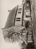 An illustration from Small French buildings; the architecture of town and country, comprising cottages, farmhouses, minor chateaux or manors with their farm groups, small town dwellings, and a few churches (1921)