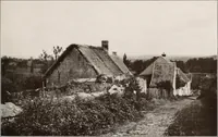 An illustration from Small French buildings; the architecture of town and country, comprising cottages, farmhouses, minor chateaux or manors with their farm groups, small town dwellings, and a few churches (1921)