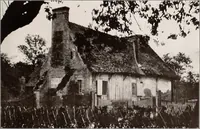 An illustration from Small French buildings; the architecture of town and country, comprising cottages, farmhouses, minor chateaux or manors with their farm groups, small town dwellings, and a few churches (1921)