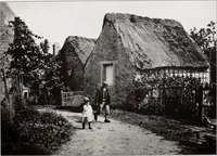 An illustration from Small French buildings; the architecture of town and country, comprising cottages, farmhouses, minor chateaux or manors with their farm groups, small town dwellings, and a few churches (1921)