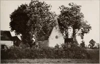 An illustration from Small French buildings; the architecture of town and country, comprising cottages, farmhouses, minor chateaux or manors with their farm groups, small town dwellings, and a few churches (1921)