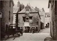 An illustration from Small French buildings; the architecture of town and country, comprising cottages, farmhouses, minor chateaux or manors with their farm groups, small town dwellings, and a few churches (1921)