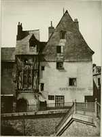 An illustration from Small French buildings; the architecture of town and country, comprising cottages, farmhouses, minor chateaux or manors with their farm groups, small town dwellings, and a few churches (1921)