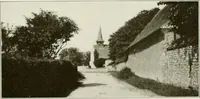 An illustration from Small French buildings; the architecture of town and country, comprising cottages, farmhouses, minor chateaux or manors with their farm groups, small town dwellings, and a few churches (1921)