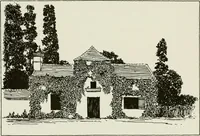 An illustration from Small French buildings; the architecture of town and country, comprising cottages, farmhouses, minor chateaux or manors with their farm groups, small town dwellings, and a few churches (1921)