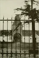 An illustration from Small French buildings; the architecture of town and country, comprising cottages, farmhouses, minor chateaux or manors with their farm groups, small town dwellings, and a few churches (1921)