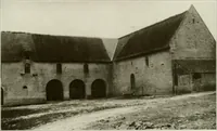 An illustration from Small French buildings; the architecture of town and country, comprising cottages, farmhouses, minor chateaux or manors with their farm groups, small town dwellings, and a few churches (1921)