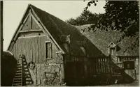 An illustration from Small French buildings; the architecture of town and country, comprising cottages, farmhouses, minor chateaux or manors with their farm groups, small town dwellings, and a few churches (1921)